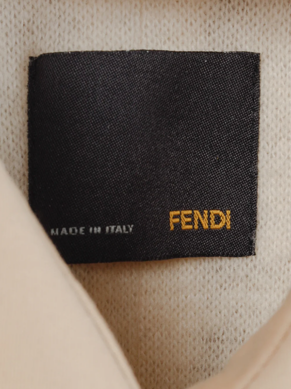 Fendi 2000s Tan Cotton Belted Pleated Sleeve Trench Coat