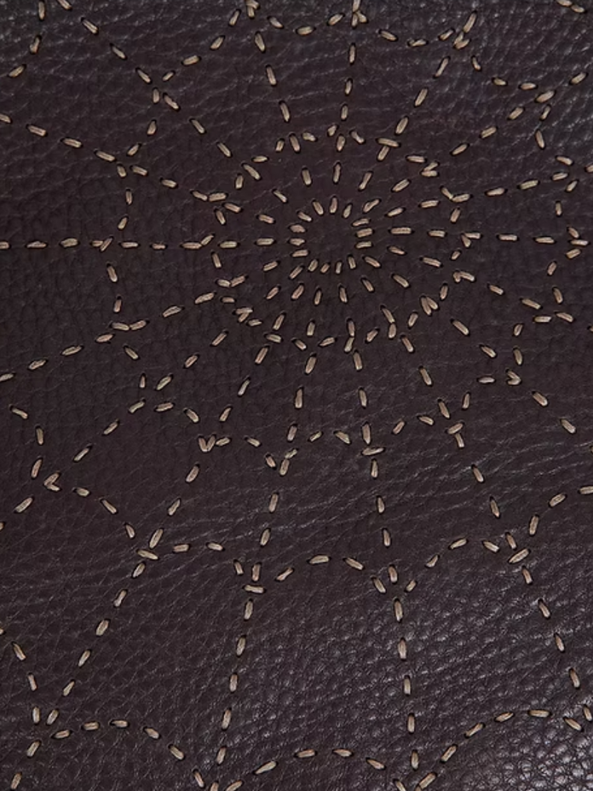 Fendi FW 2002 Brown Spider Web Oyster Bag