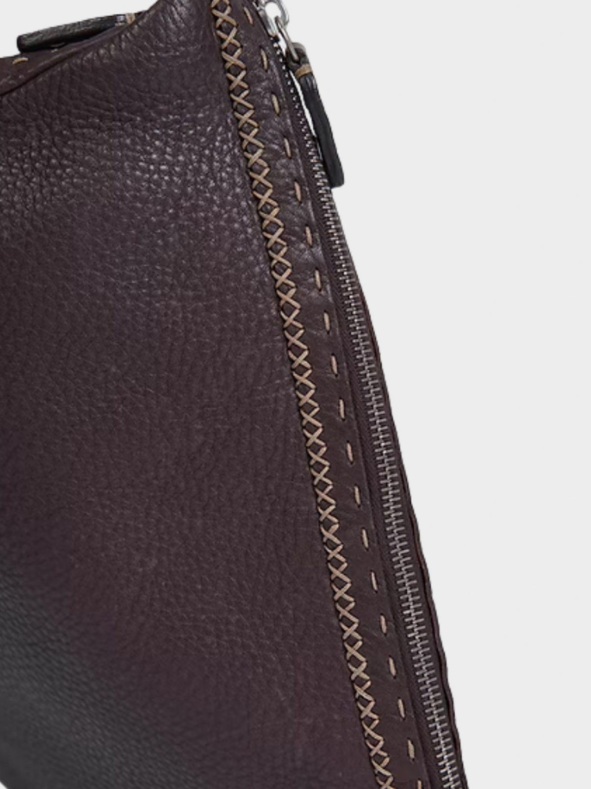 Fendi FW 2002 Brown Spider Web Oyster Bag