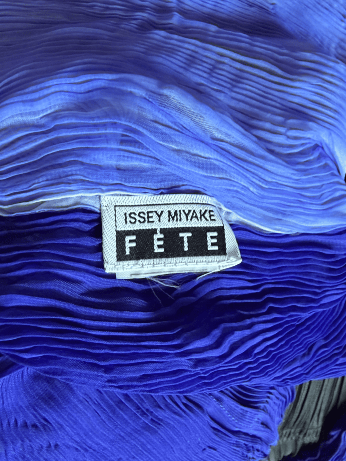Issey Miyake Fete 2000s Purple Tie Up Long Sleeve Top