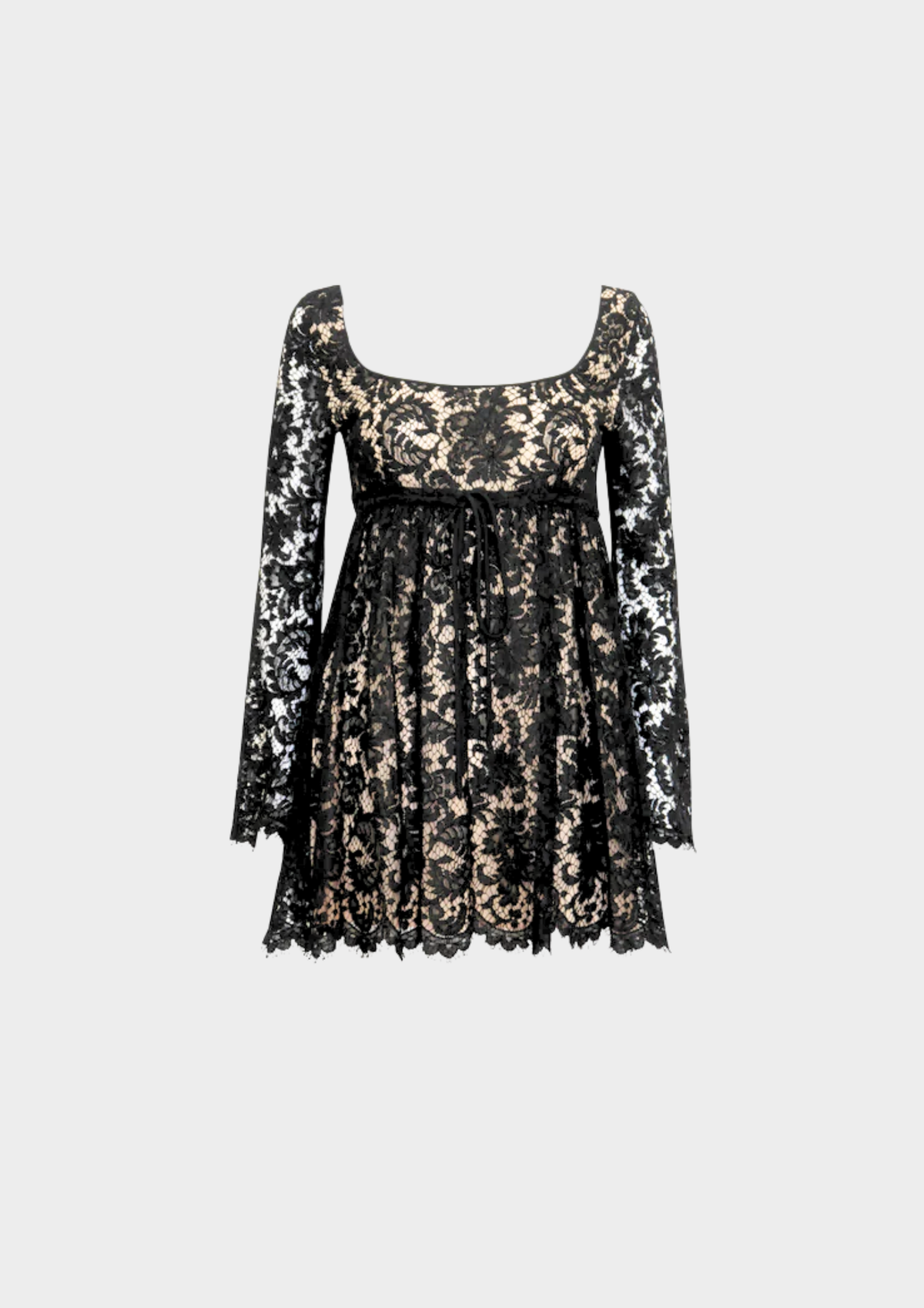 Gucci SS 1996 Runway Black Lace Mini Dress