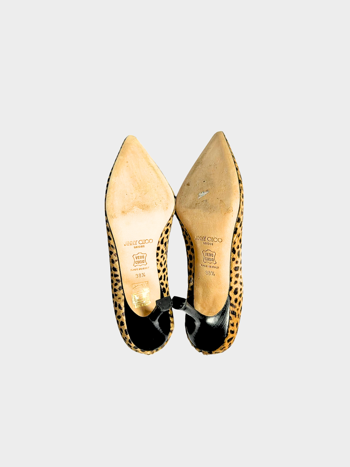 Jimmy Choo 2000s Cheetah Pony Hair Heels