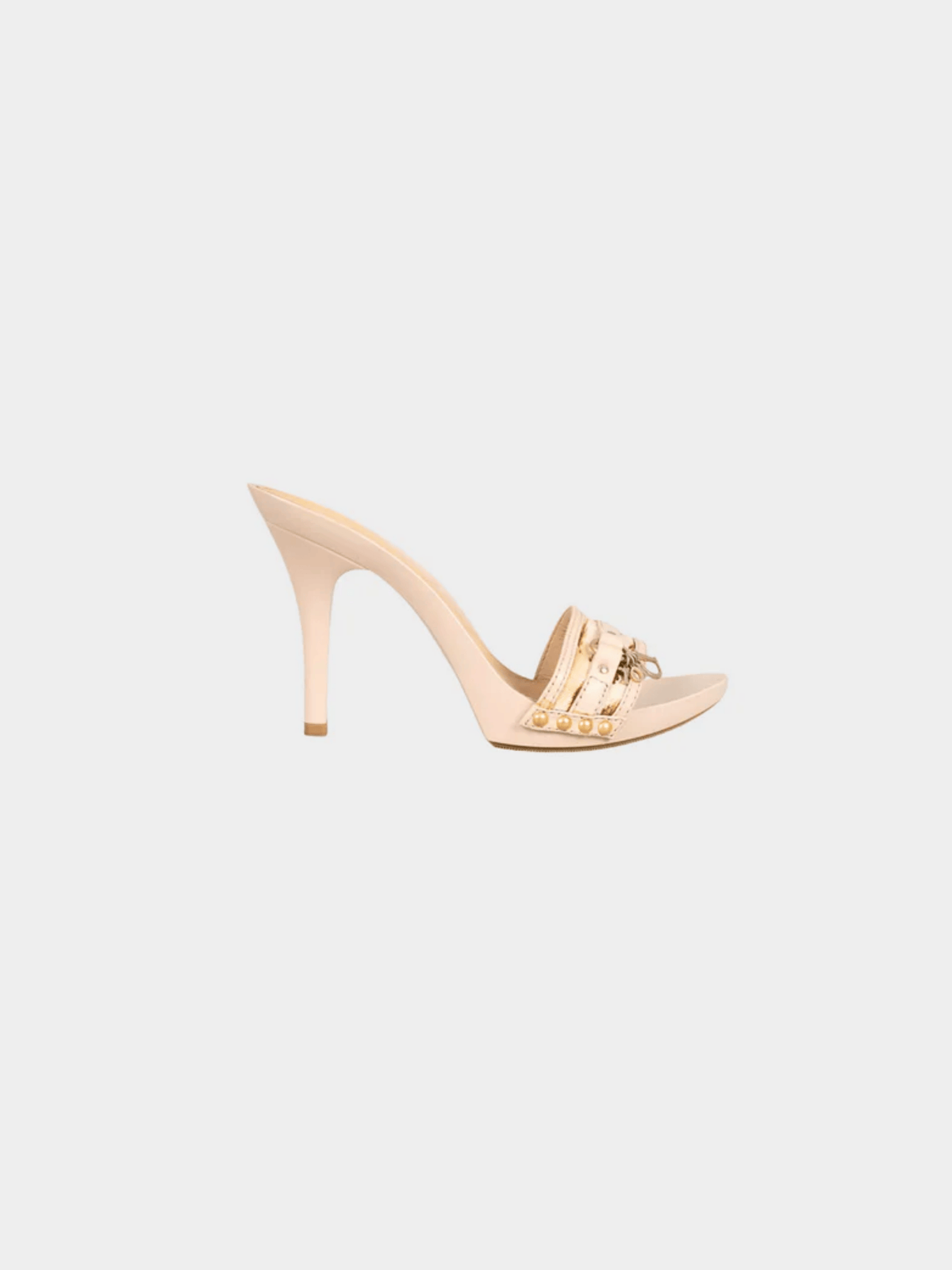 Christian Dior 2000s Beige Leather Mules