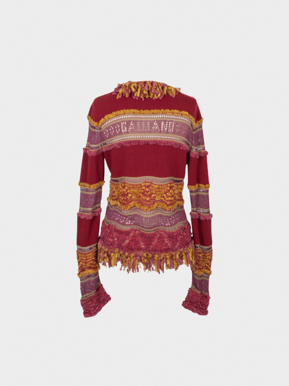 John Galliano FW 2004 Multicoloured Cashmere and Mohair Cardigan