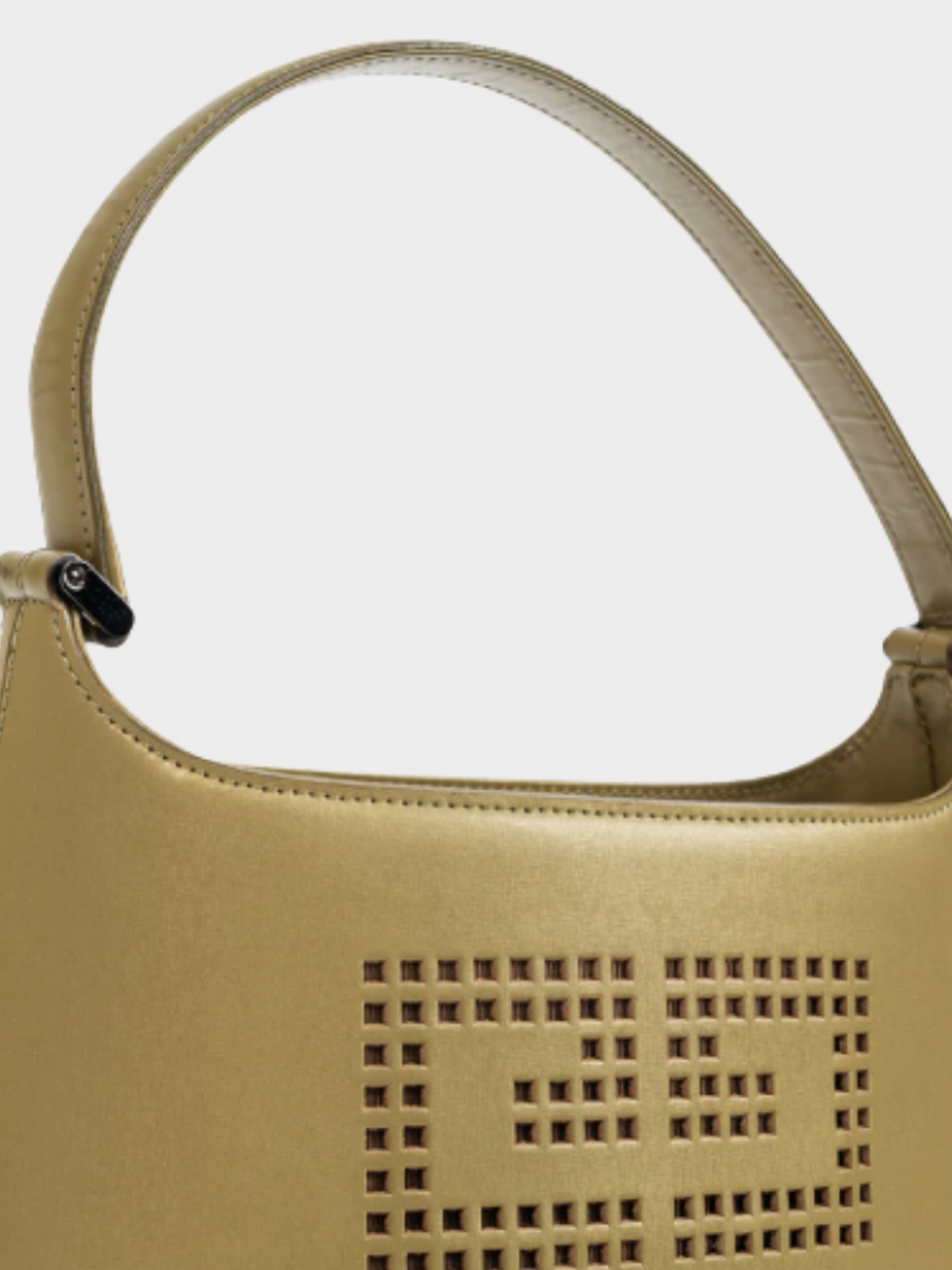 Givenchy 1990s Gold Leather 4G-Logo Handbag
