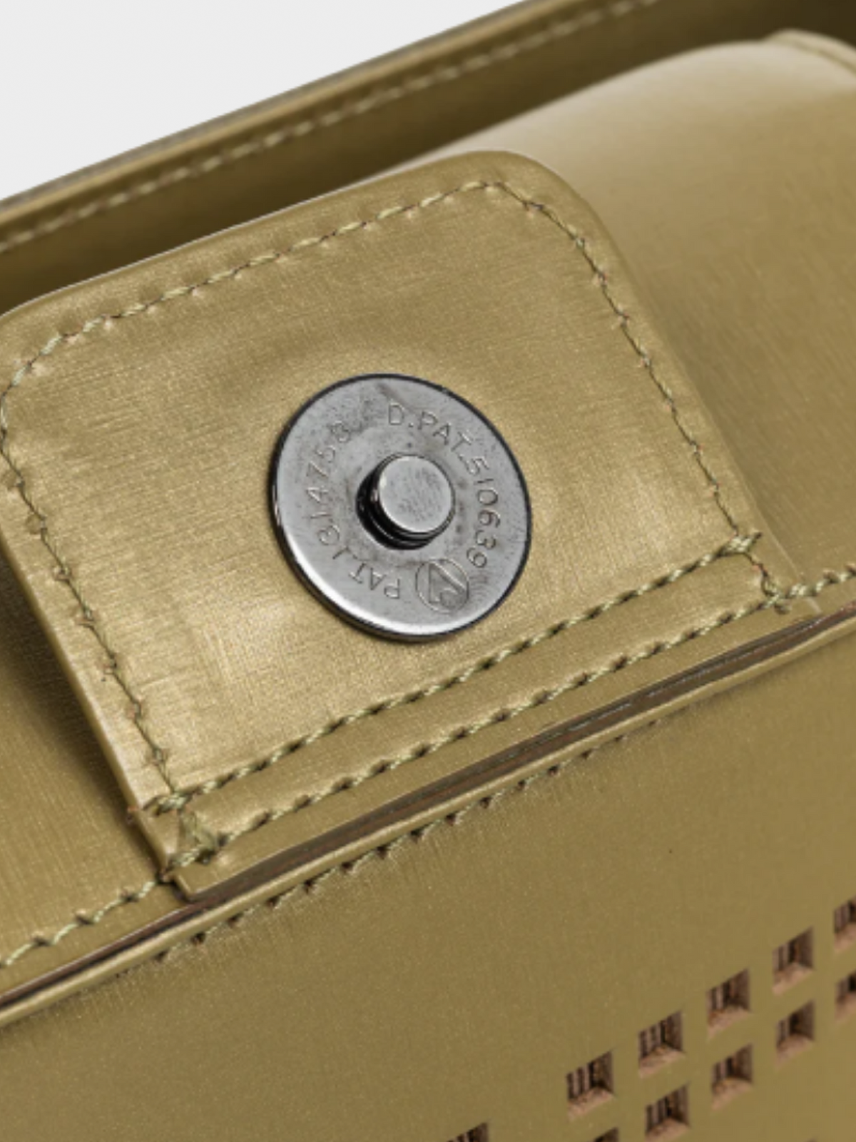 Givenchy 1990s Gold Leather 4G-Logo Handbag