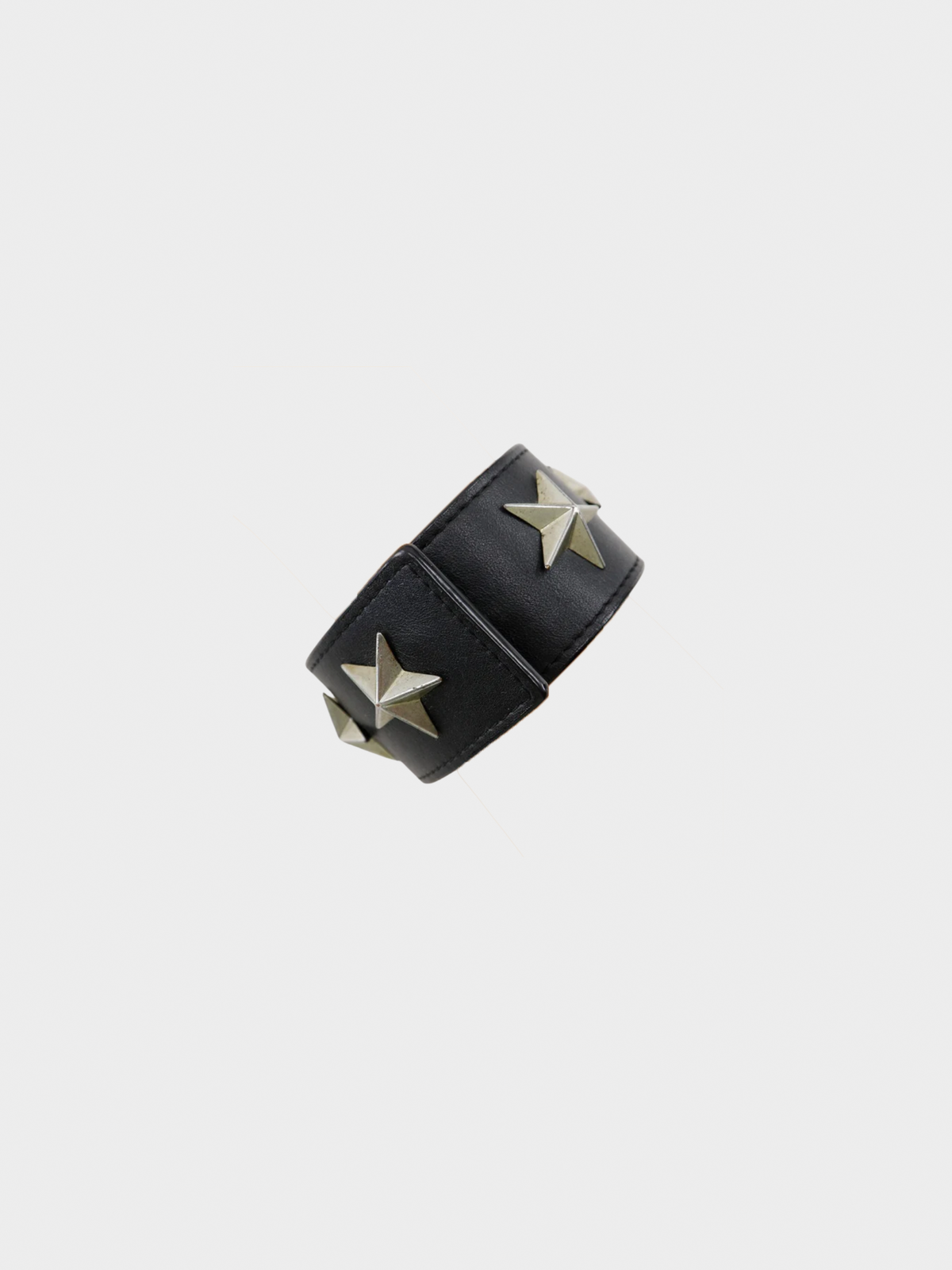 Givenchy 2010s Black Star Studded Bracelet