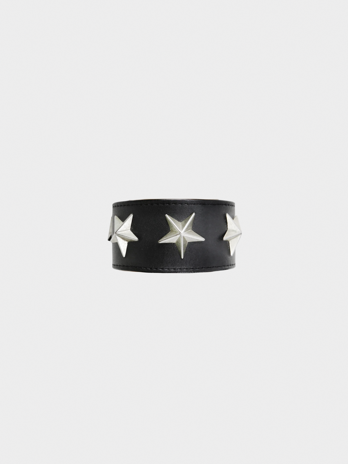 Givenchy 2010s Black Star Studded Bracelet