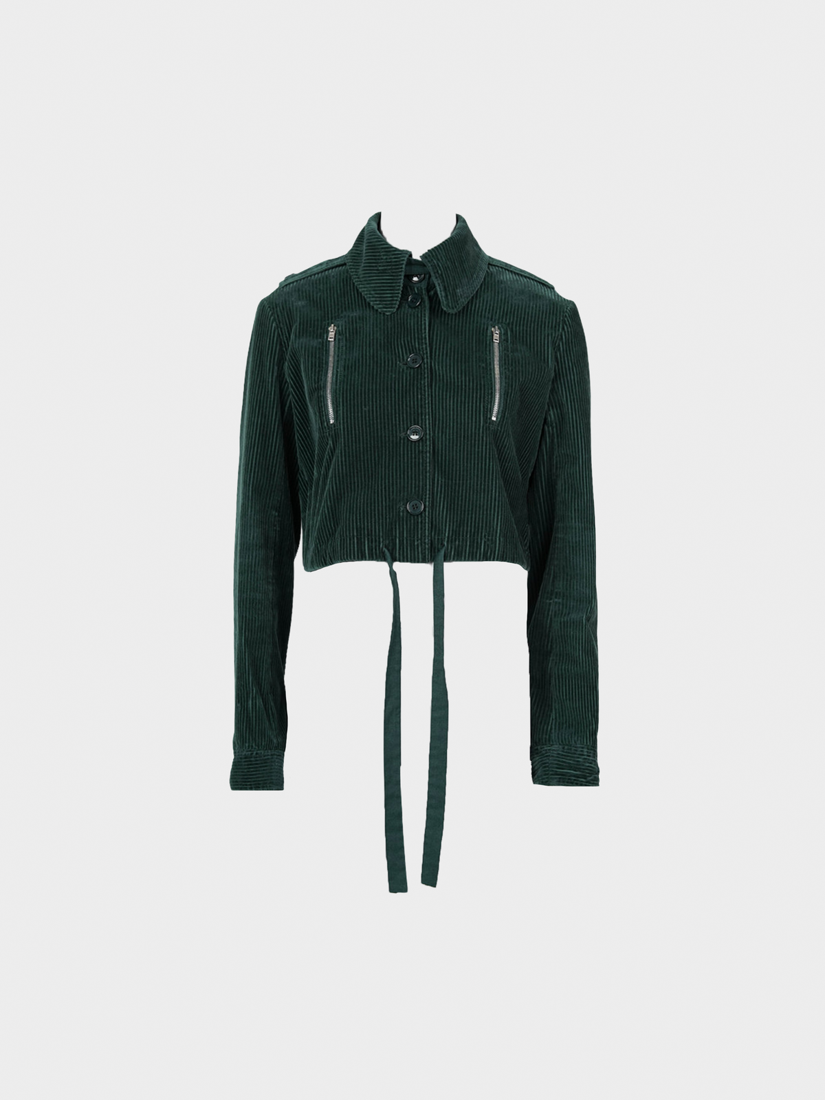 Miu Miu FW 2002 Dark Green Corduroy Jacket