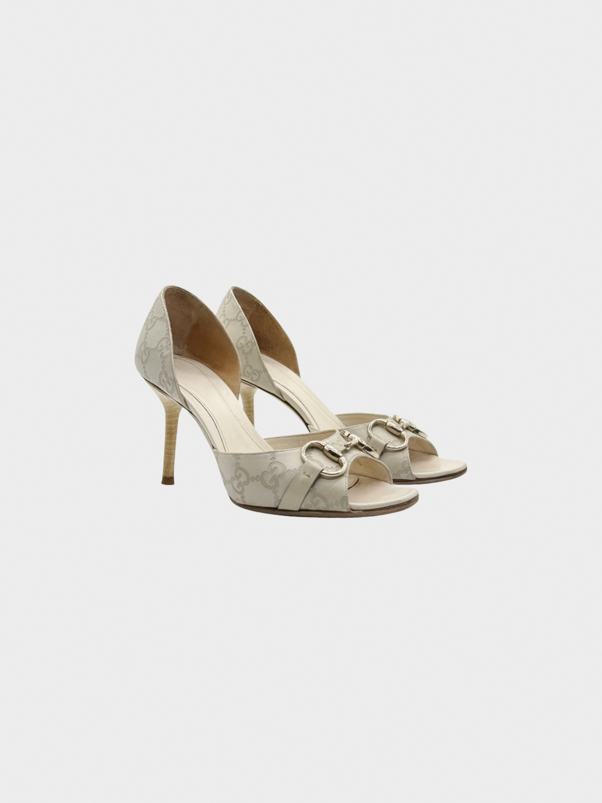 Gucci 2010s Beige Horsebit Pumps