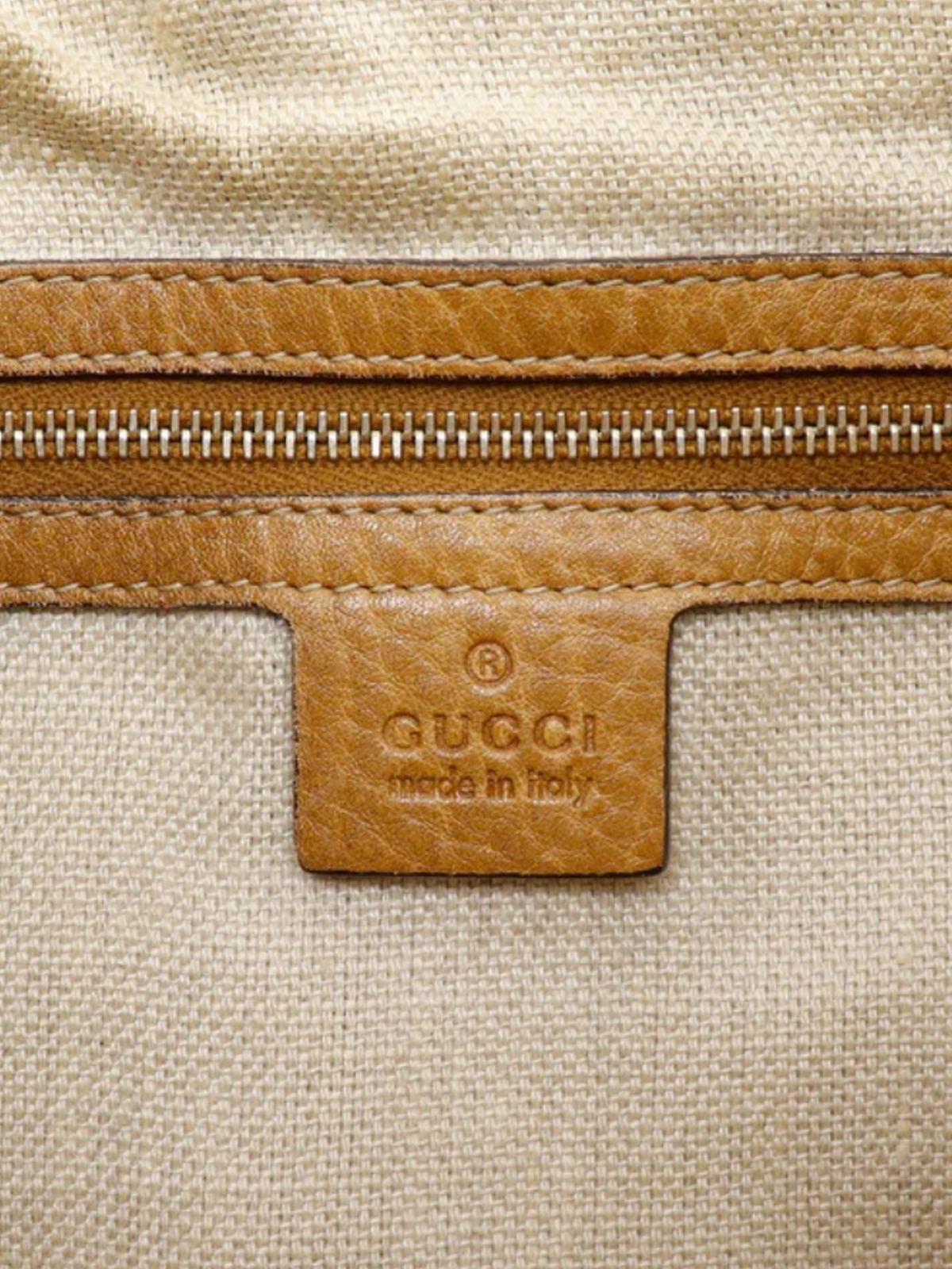 Gucci 1990s Brown Medium New Jackie Canvas Bag
