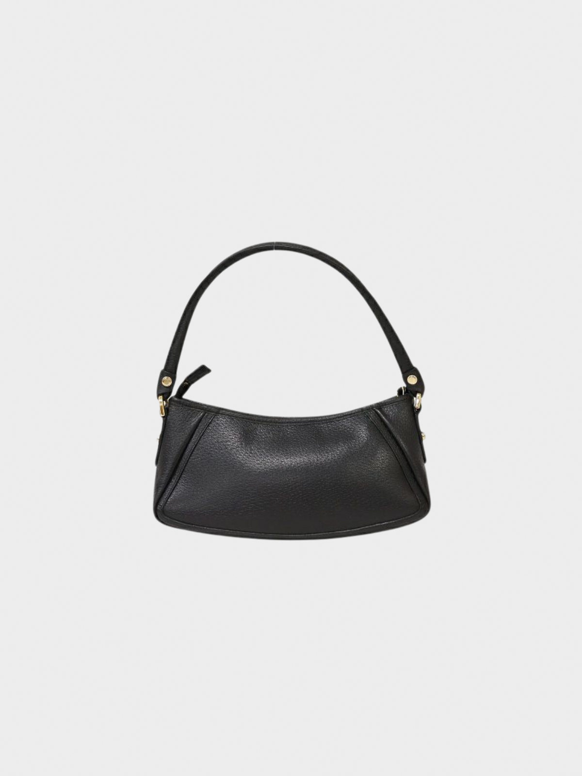 Gucci 2000s Black Abbey Leather One-Shoulder Bag
