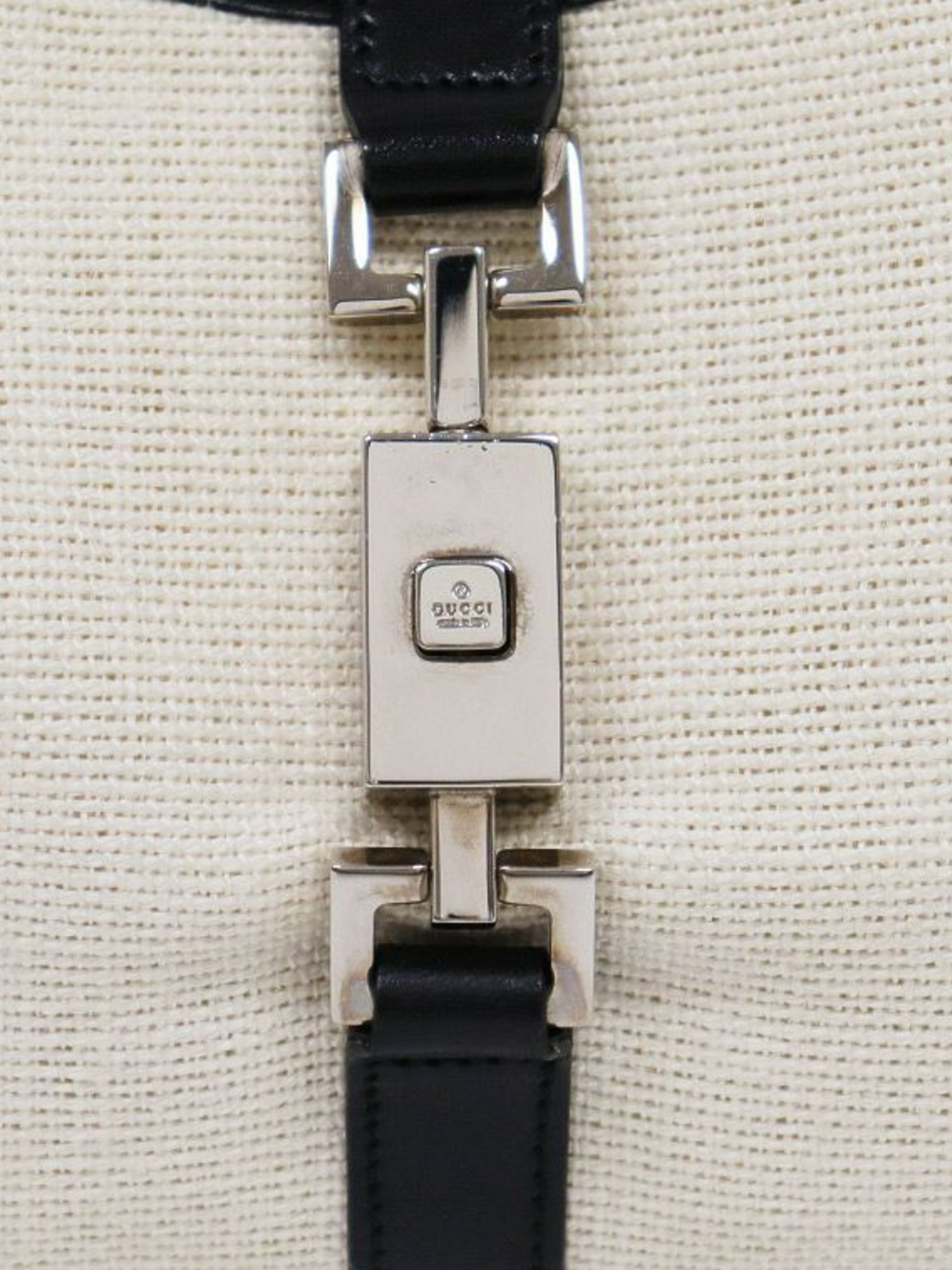 Gucci 2000s Beige Jackie Canvas Handbag