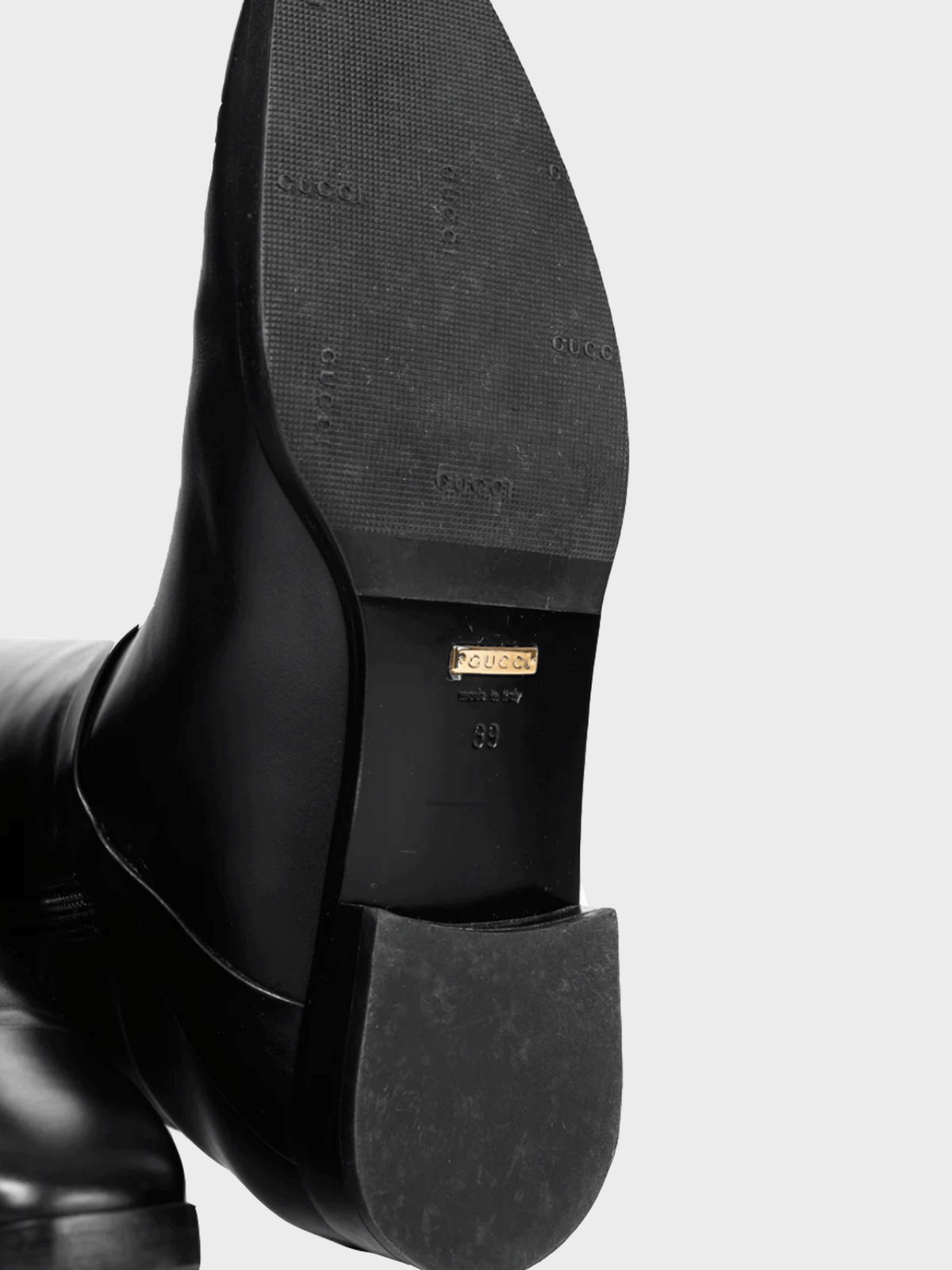Gucci 2020s Rosie Black Elite Calf Leather Riding Boots
