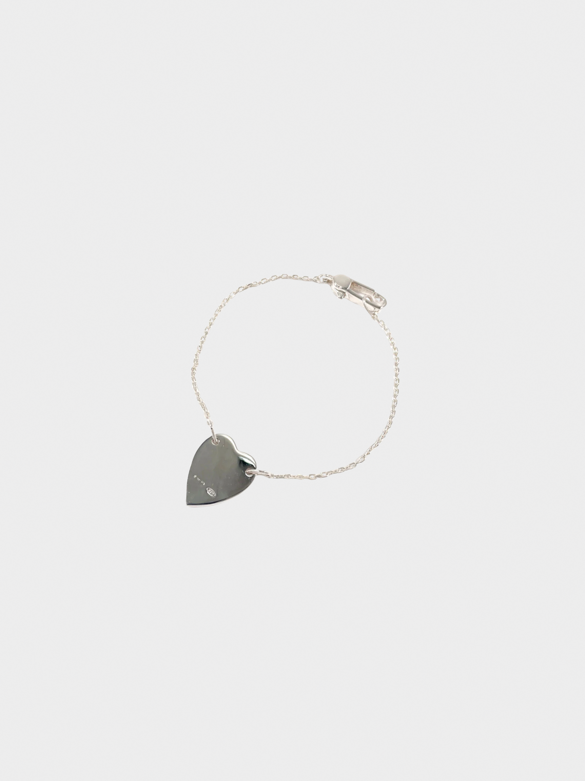 Gucci 2000s Silver 925 Heart Bracelet