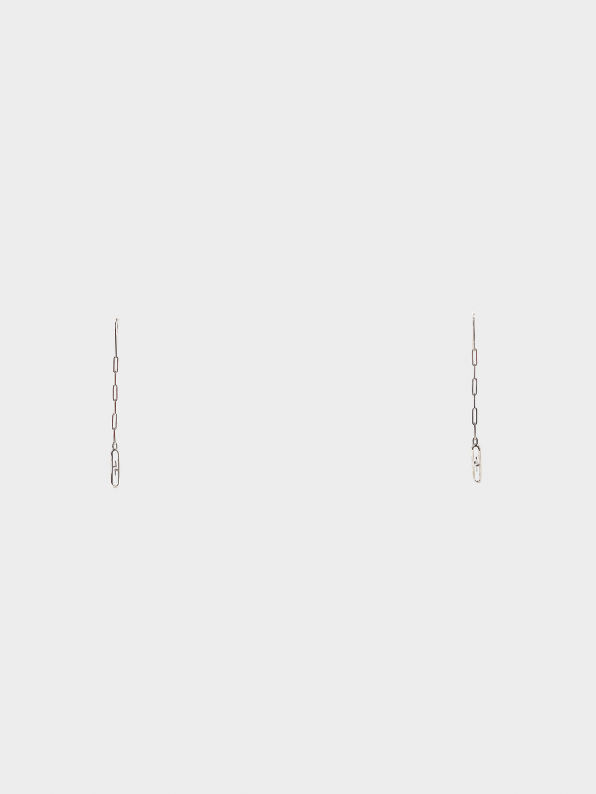 Gucci 2000s GG Logo Silver Earrings