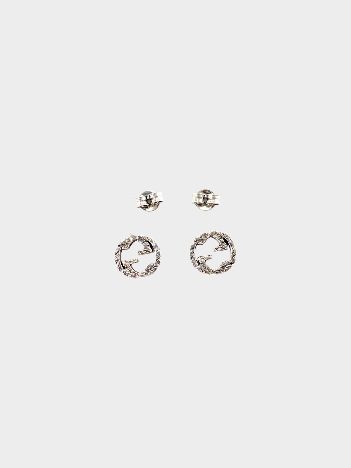 Gucci 2020s Silver Interlocking G Earrings