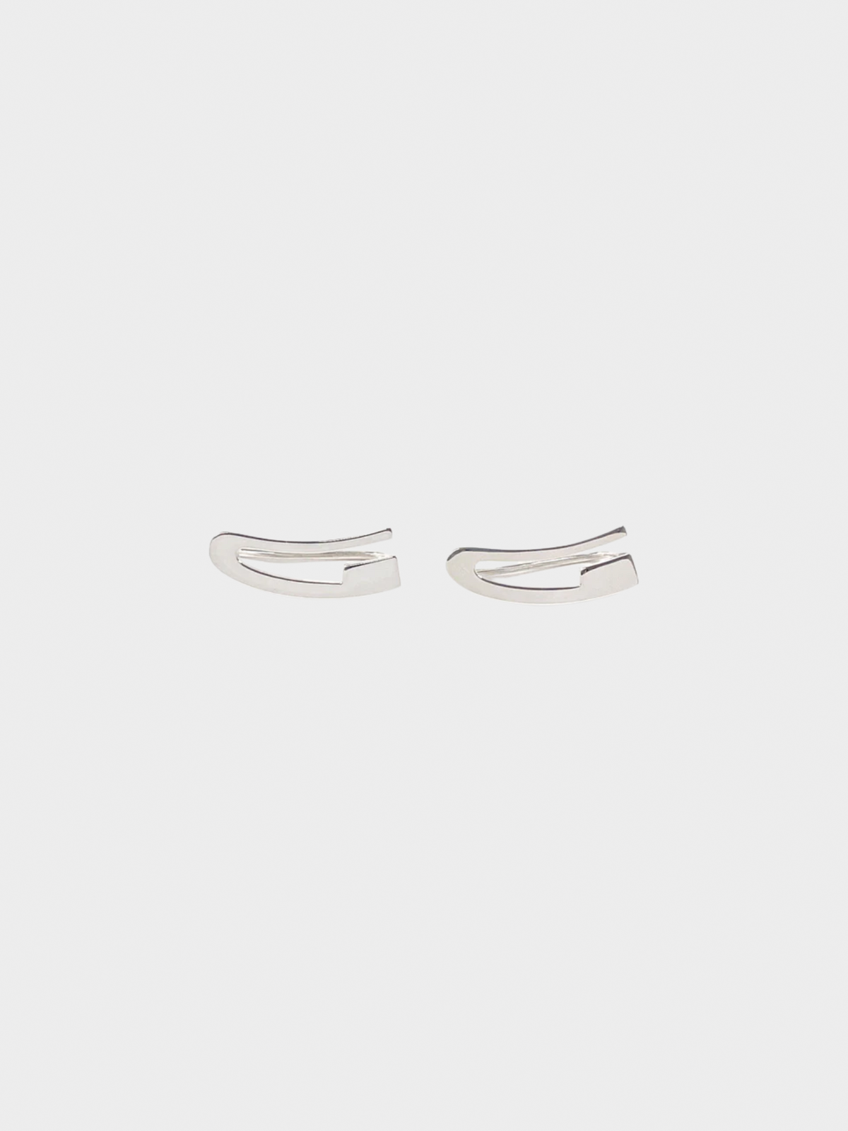 Gucci 2000s Silver G Logo Earrings