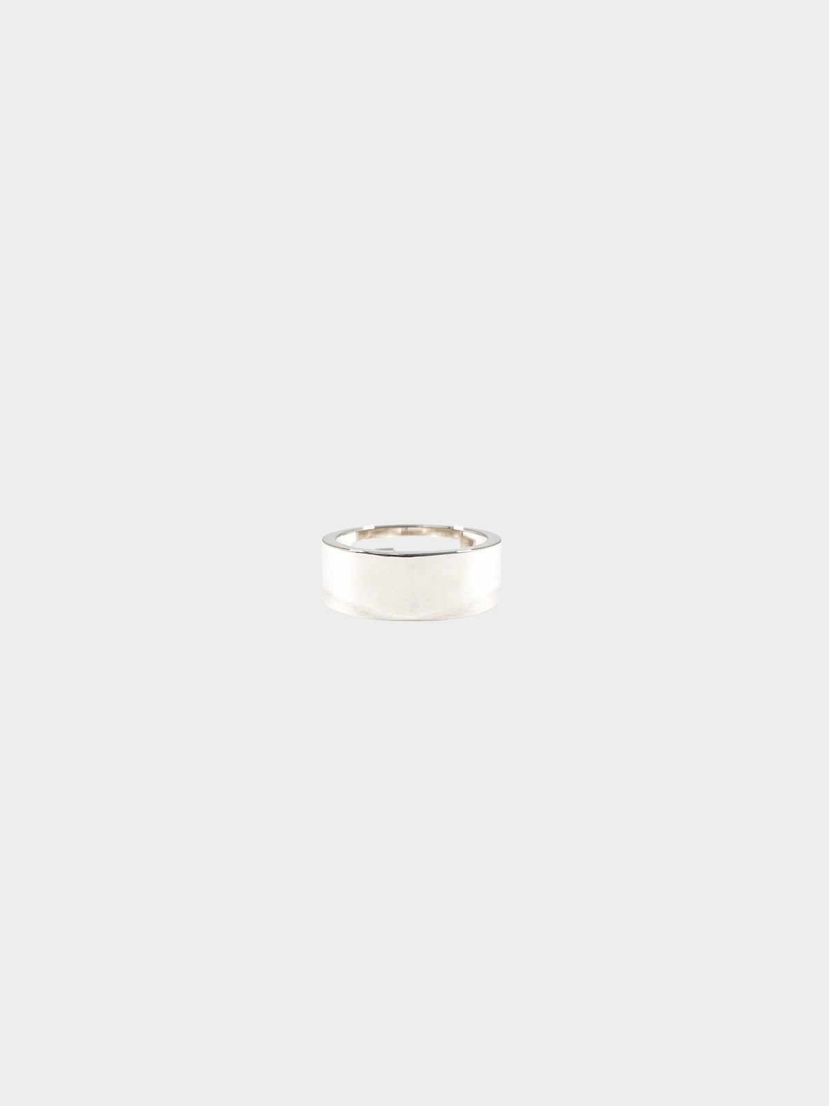 Gucci 2000s Men's Silver Logo Cutout Ring