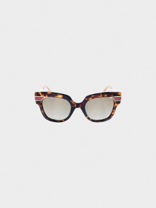 Gucci 2010s Brown Acetate Sunglasses