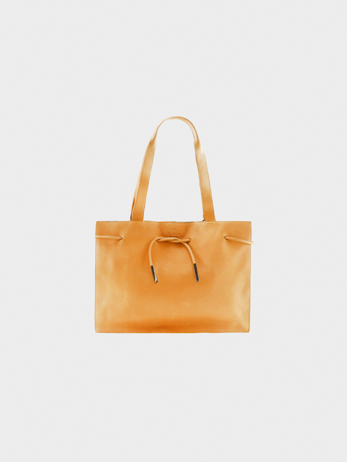 Gucci 2000s Beige Leather Tote Bag