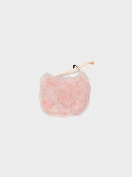 Gucci FW 2003 Pink Faux Fur Handbag
