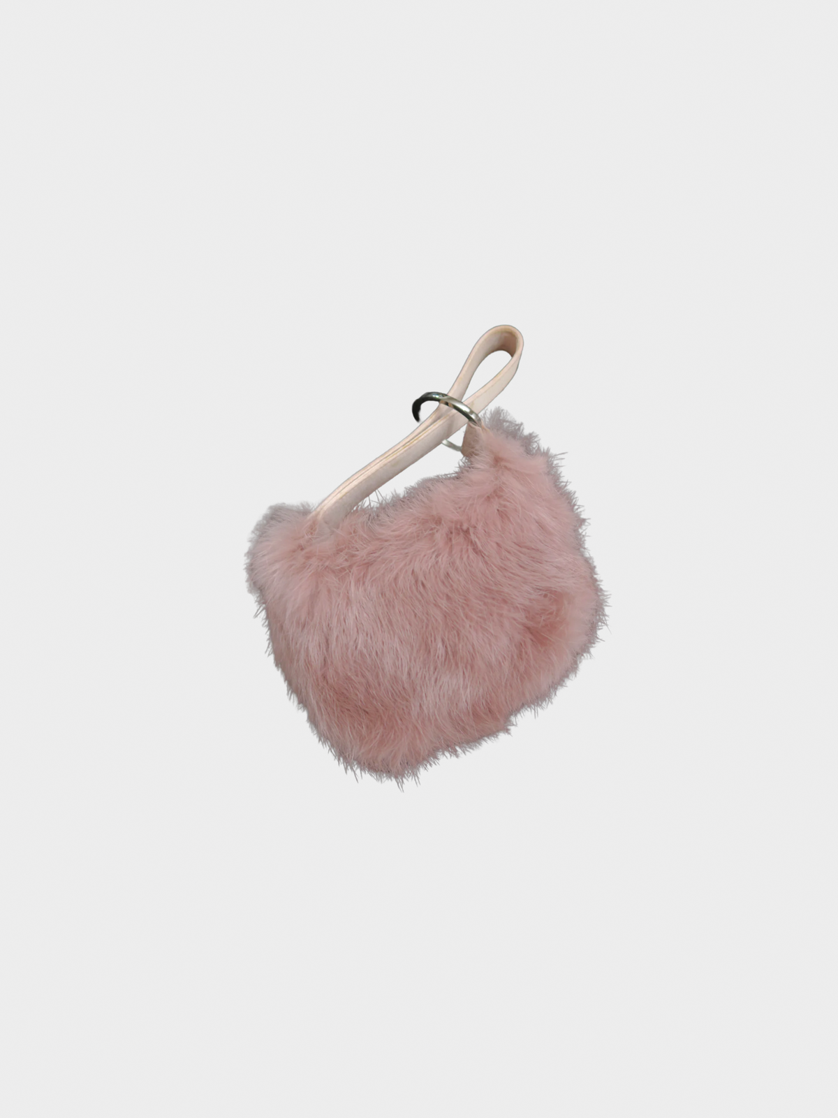 Gucci FW 2003 Pink Faux Fur Handbag