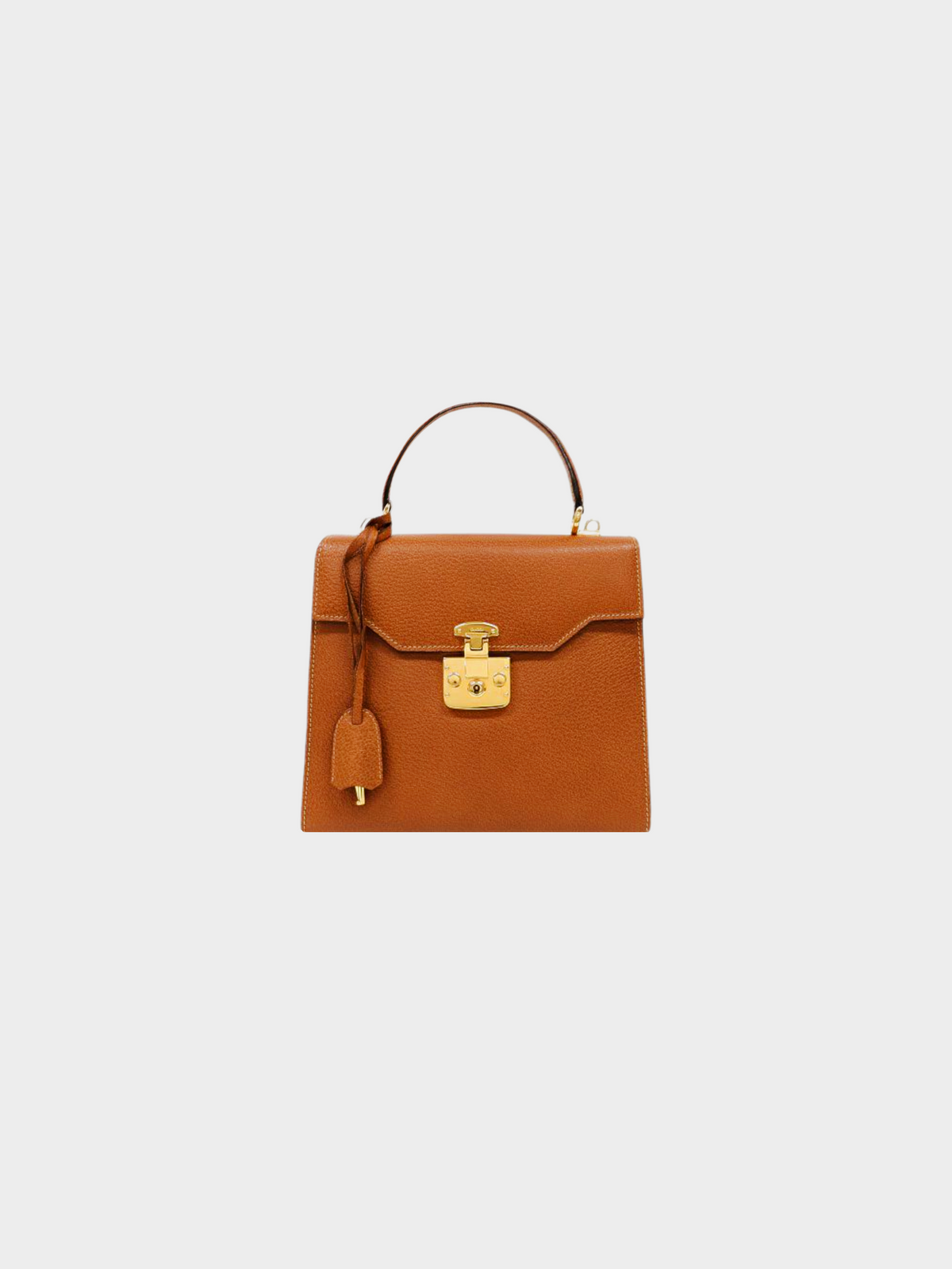 Gucci 1990s Brown Lady Lock Handbag