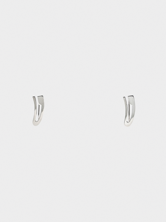 Gucci 2000s Silver G Logo Earrings