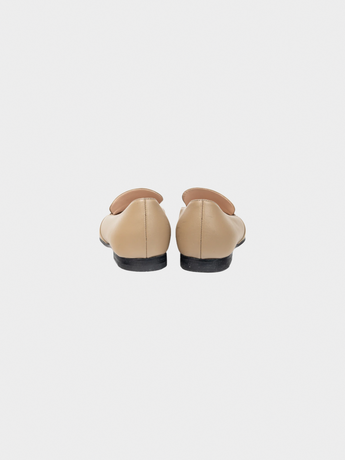Gucci 2000s Beige Horsebit Leather Loafers