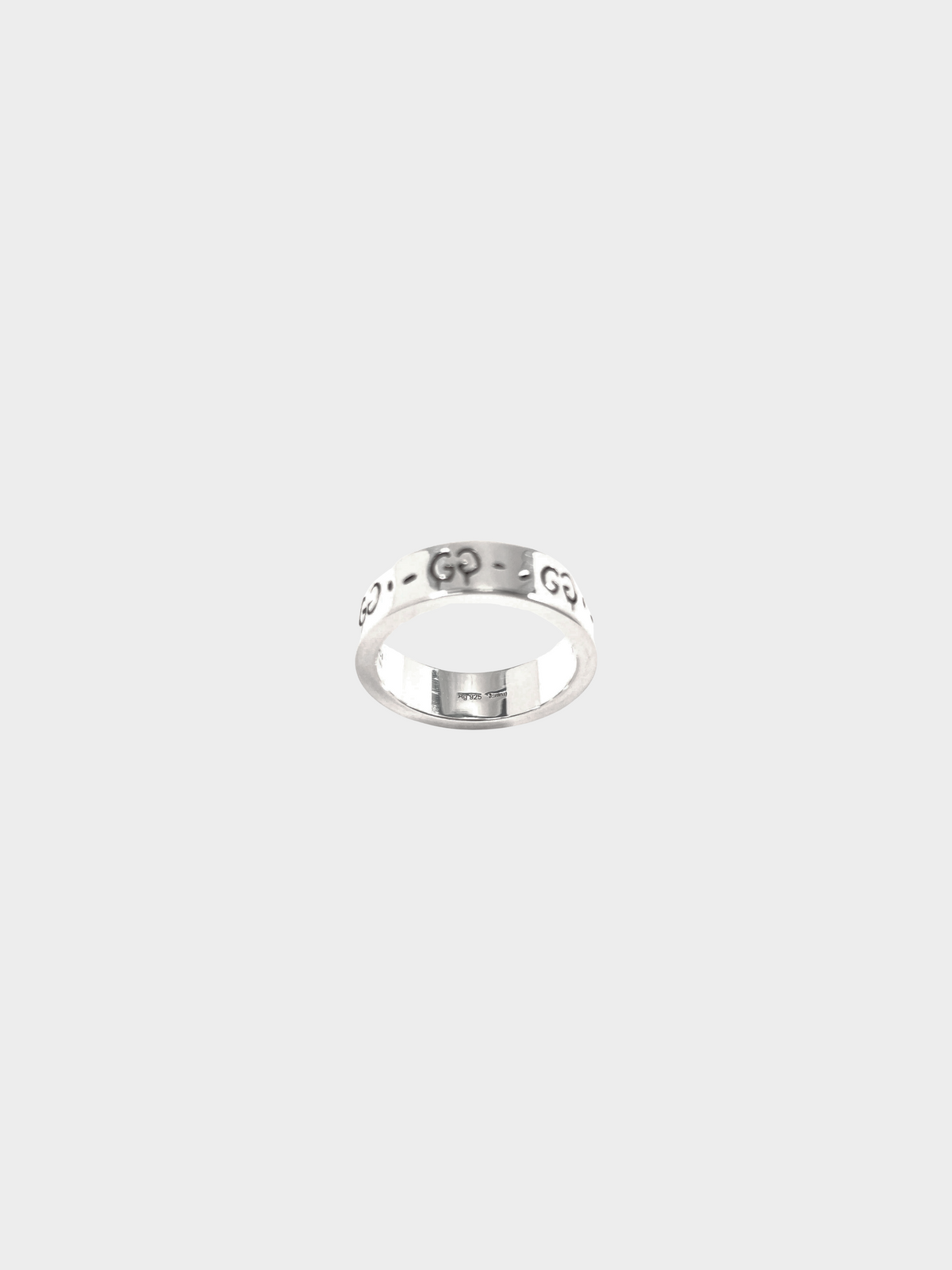 Gucci FW 2016 Silver GG Graffiti Skull Ring