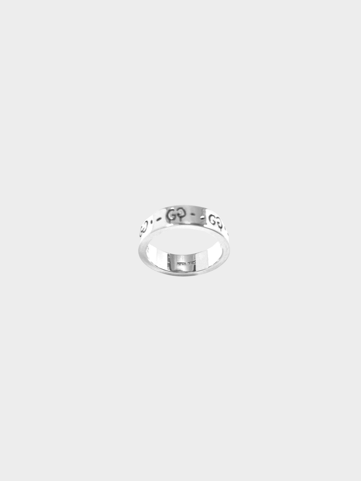 Gucci FW 2016 Silver GG Graffiti Skull Ring