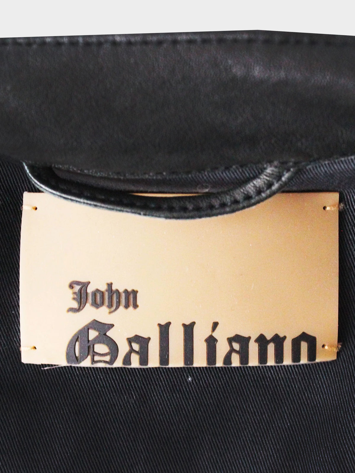 John Galliano FW 2006 Embroidered Leather Motorcycle Jacket