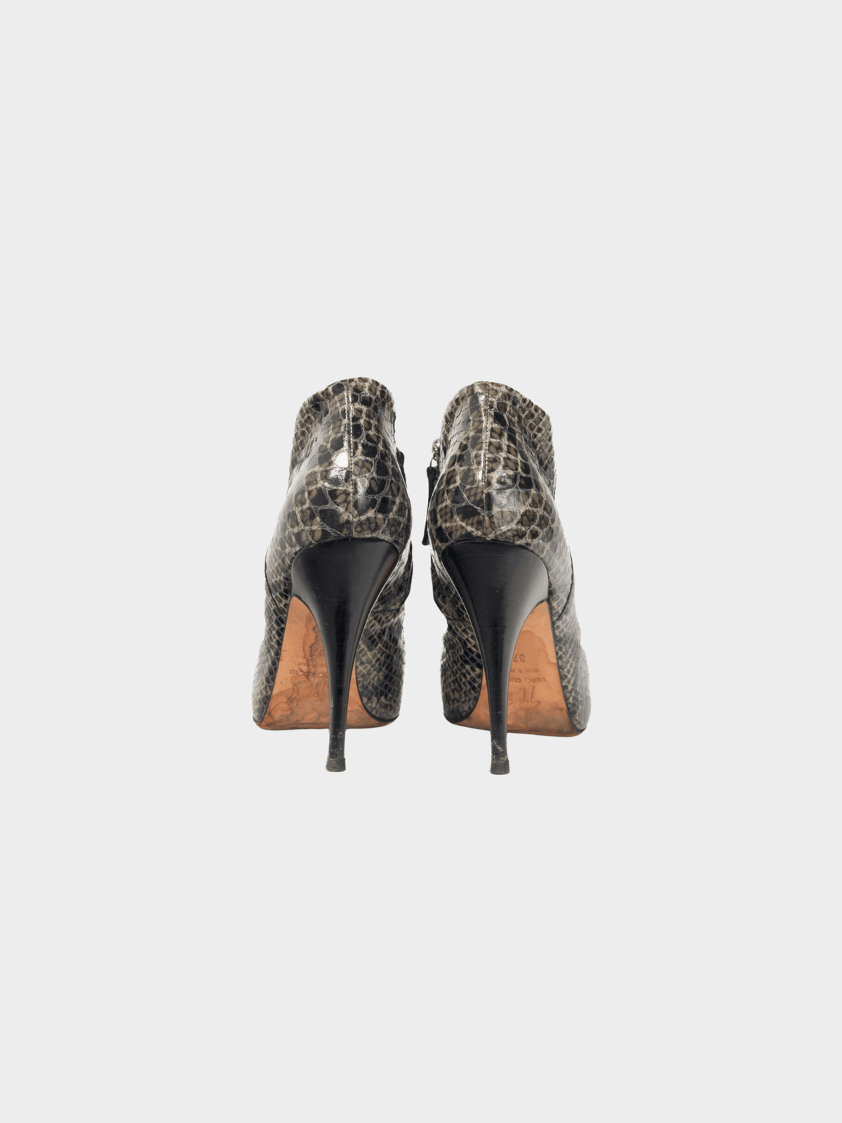 Giuseppe Zanotti 2010s Viv 100 Cenere Python Booties