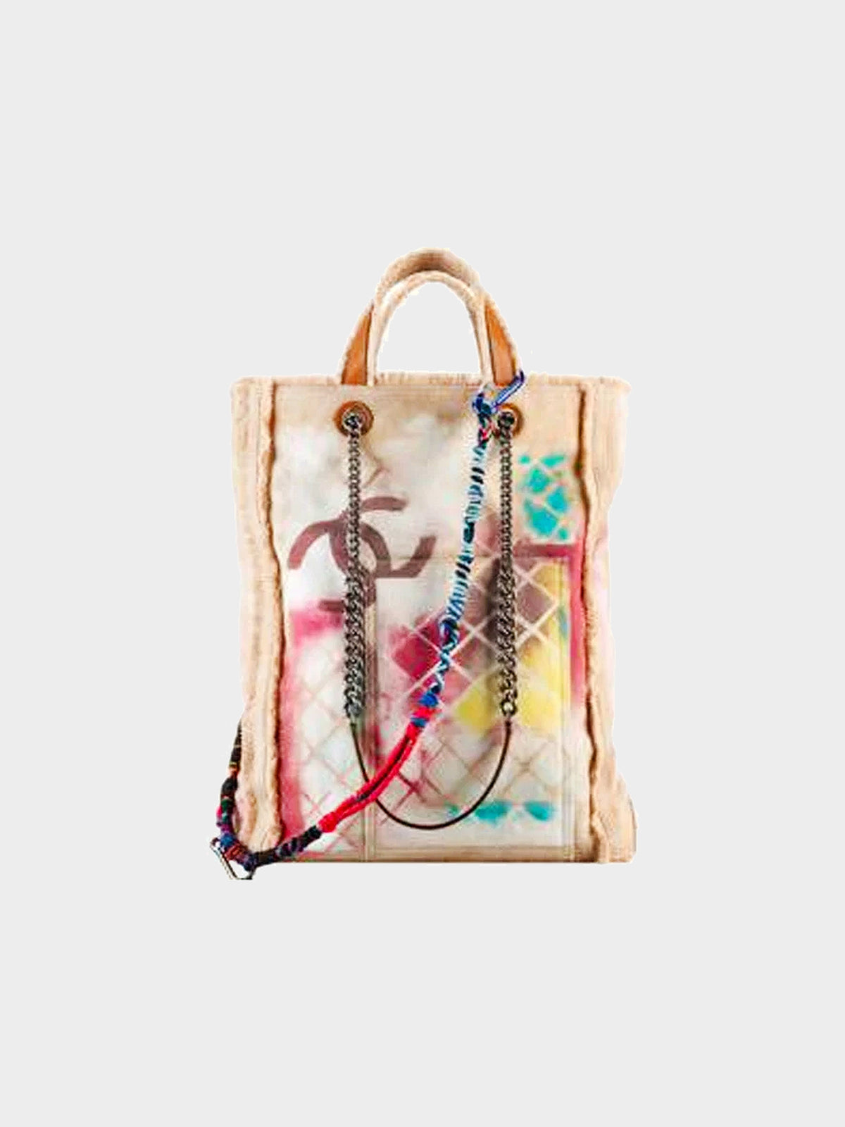 Chanel Rare 2014 FW Graffiti Tote Bag