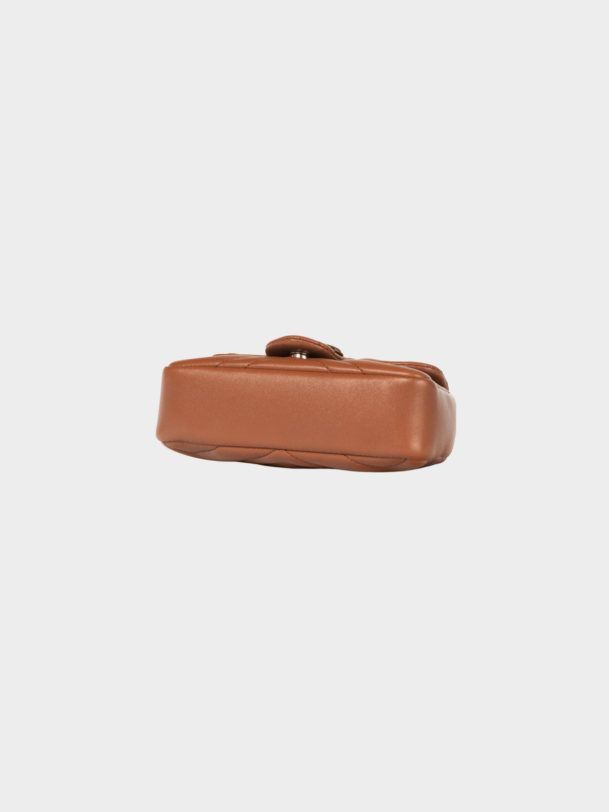 Gucci 2010s GG Marmont Brown Chevron Mini Shoulder Bag