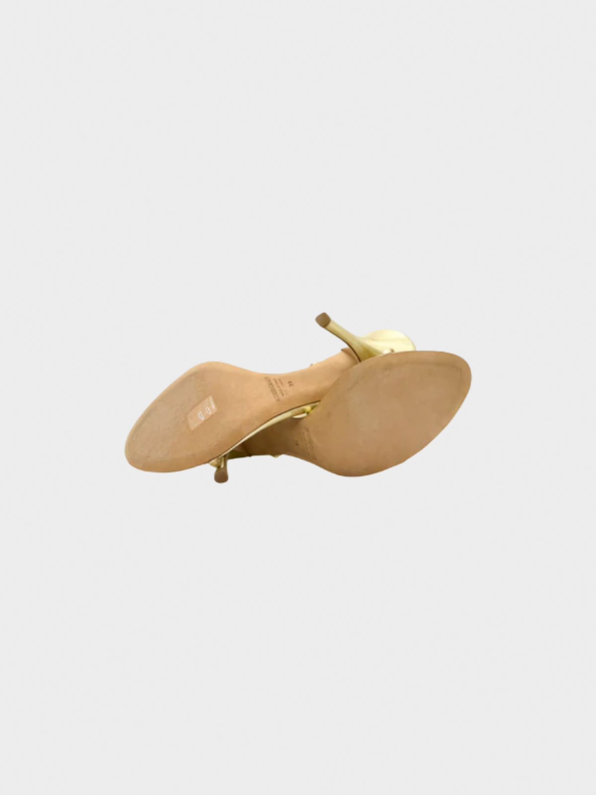 Roberto Cavalli 2000s Gold Flower Pumps