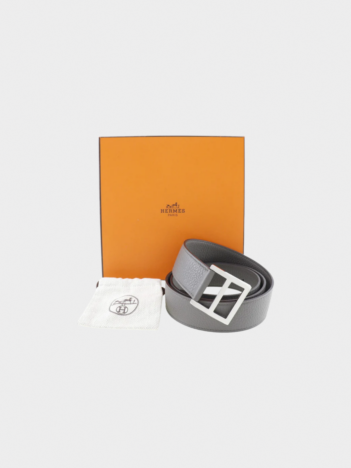 Hermes 2010s Grey Serie Belt
