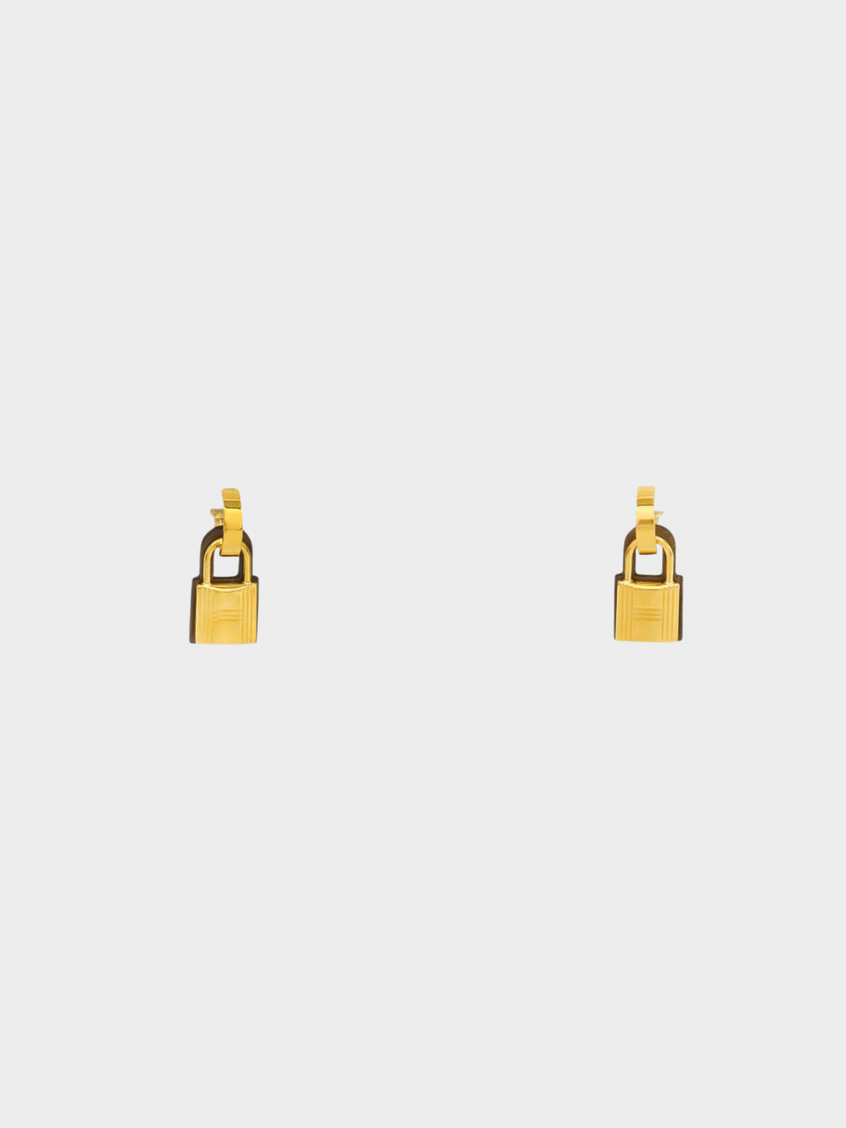 Hermes Autumn 2019 Gold Kelly Earrings