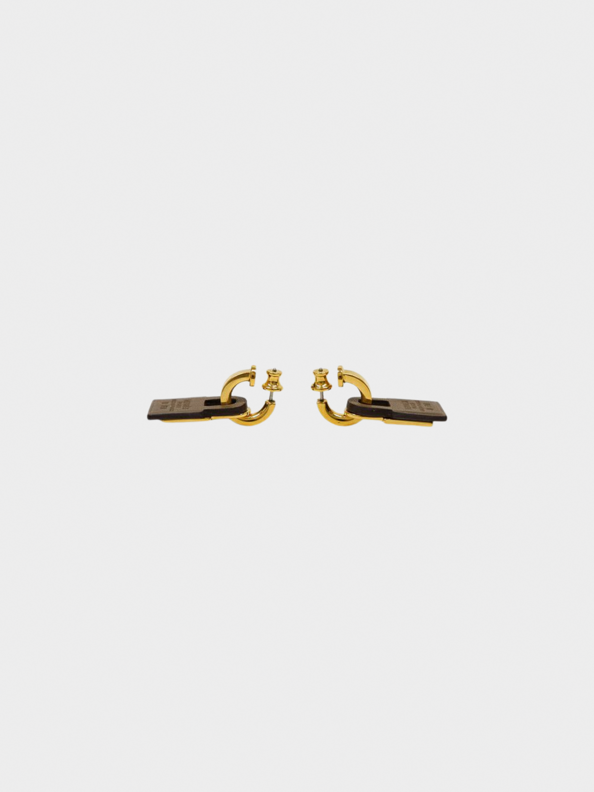 Hermes Autumn 2019 Gold Kelly Earrings