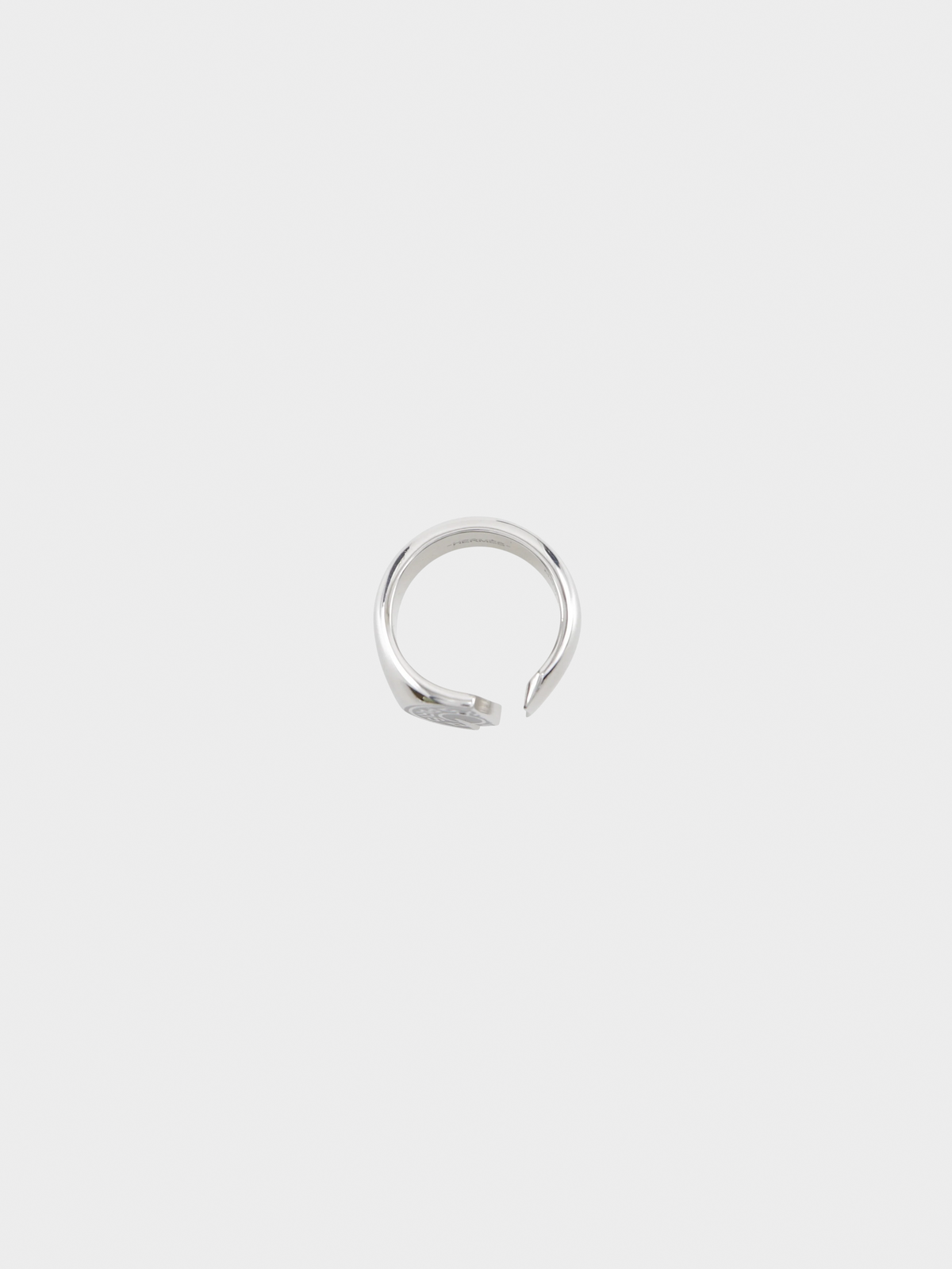 Hermes 2010s Silver Carousel Ring