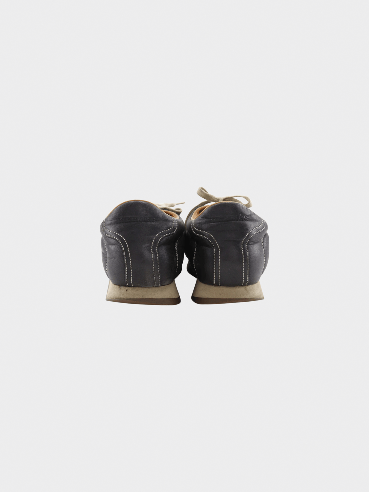 Hermes 2000s Brown Leather Quick Sneakers