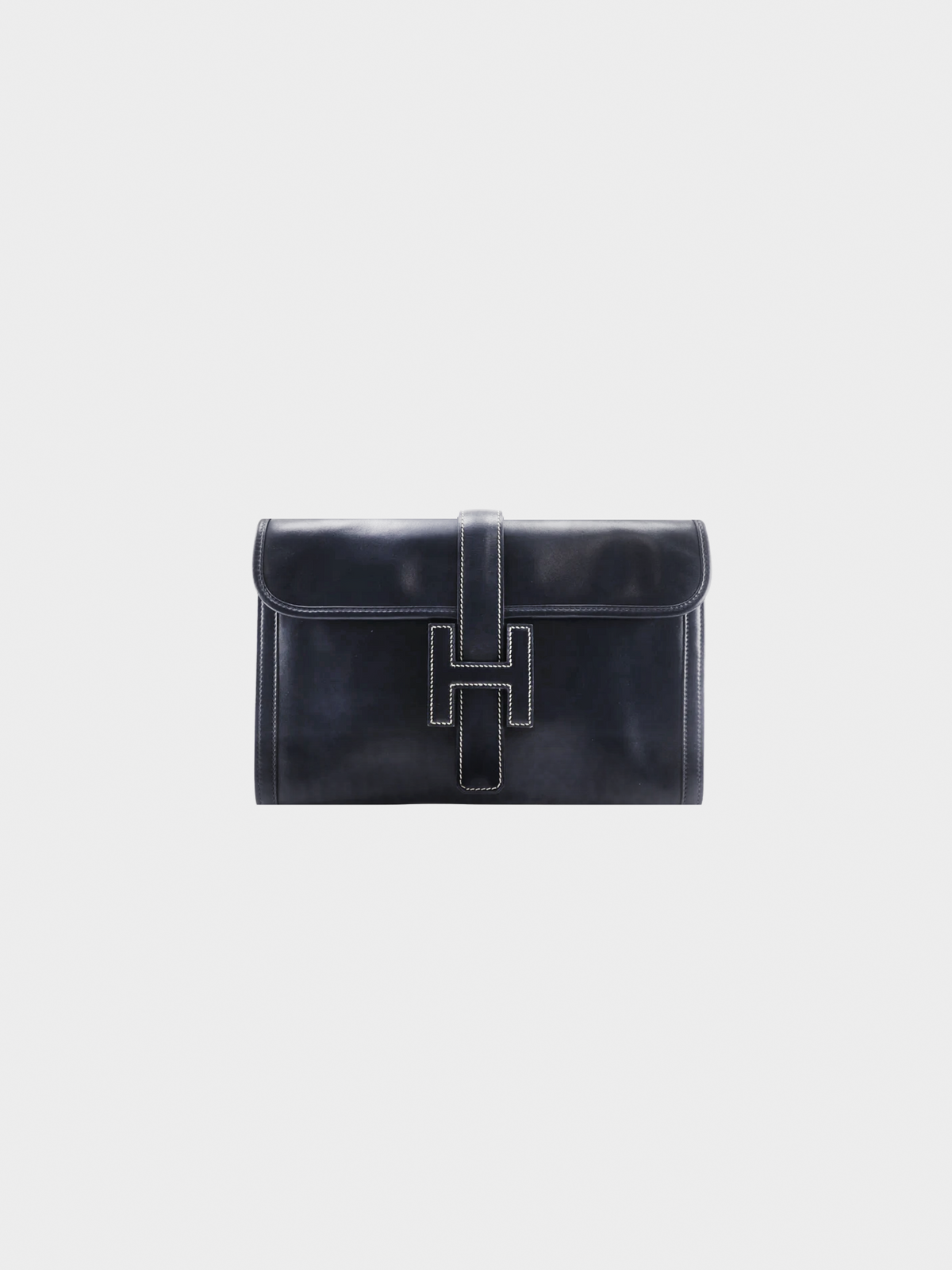 Hermes 1987 Black Giger PM Clutch Bag