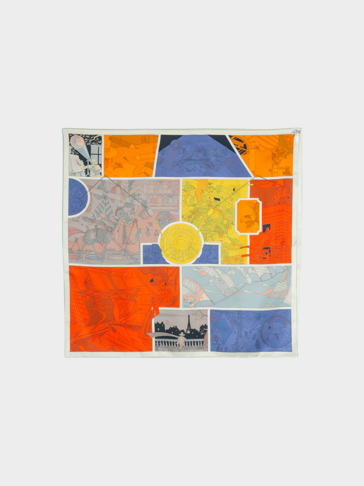 Hermes 2020s "Hermes Factory" Printed Scarf