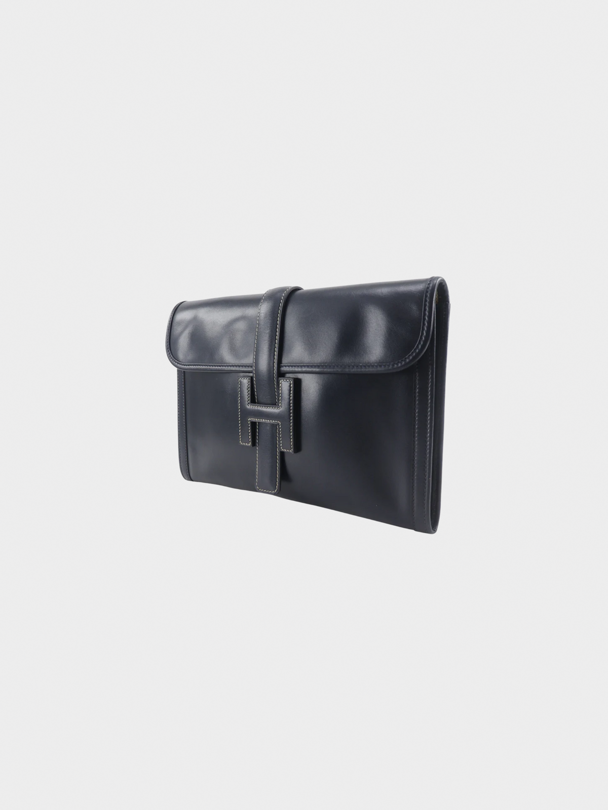 Hermes 1987 Black Giger PM Clutch Bag