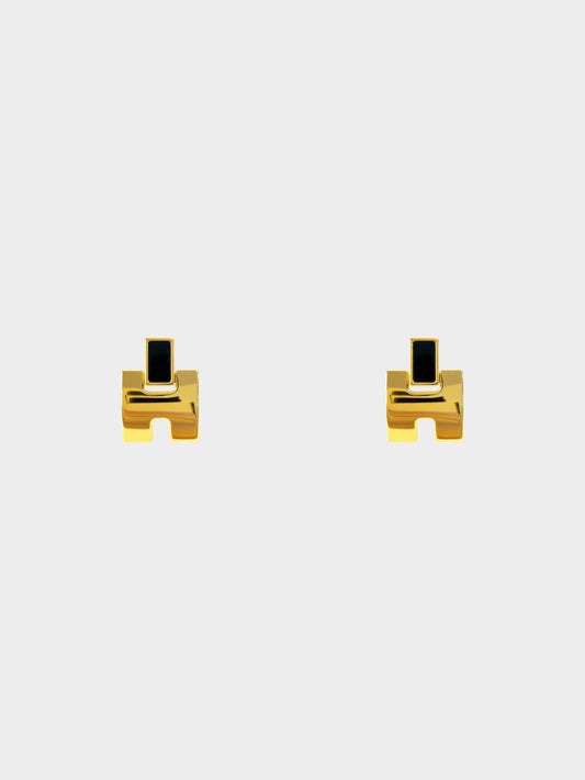 Hermès 2010s Gold Eileen Earrings