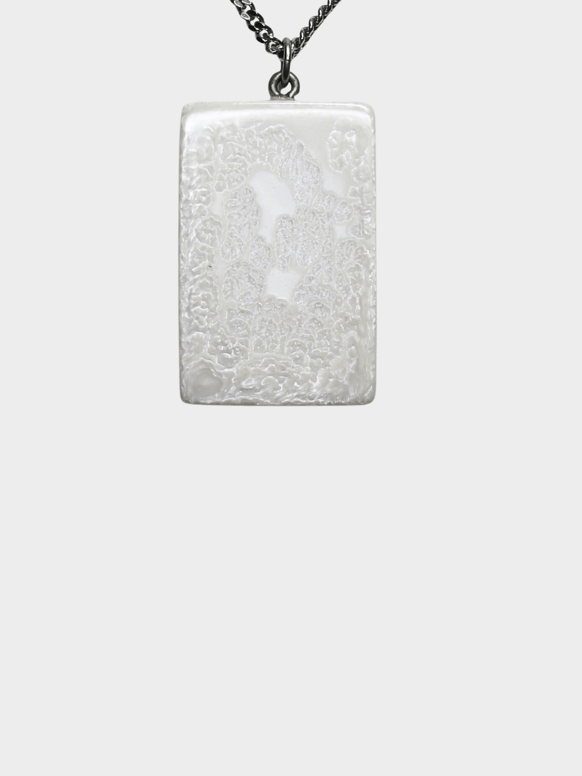Chanel FW 1999 Resin Tag Pendant Necklace