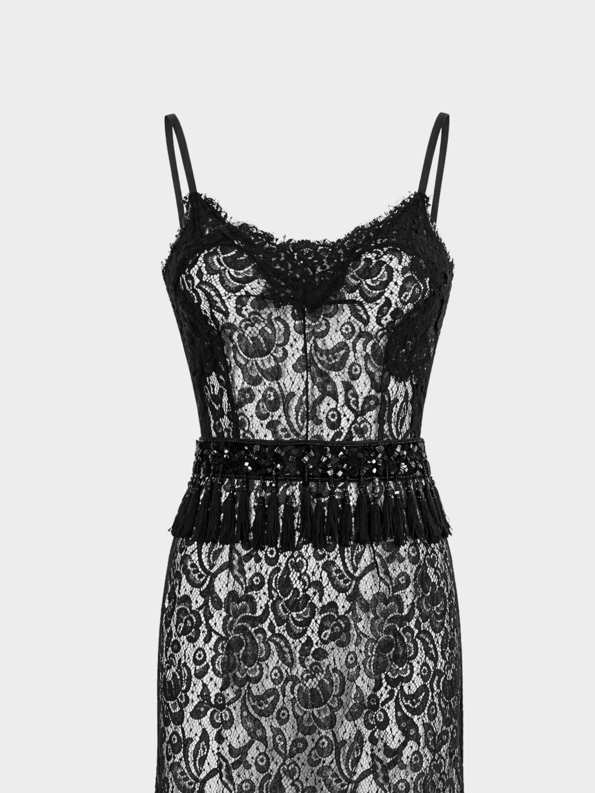 Dolce and Gabbana 1990s Rare Black Lace Dress