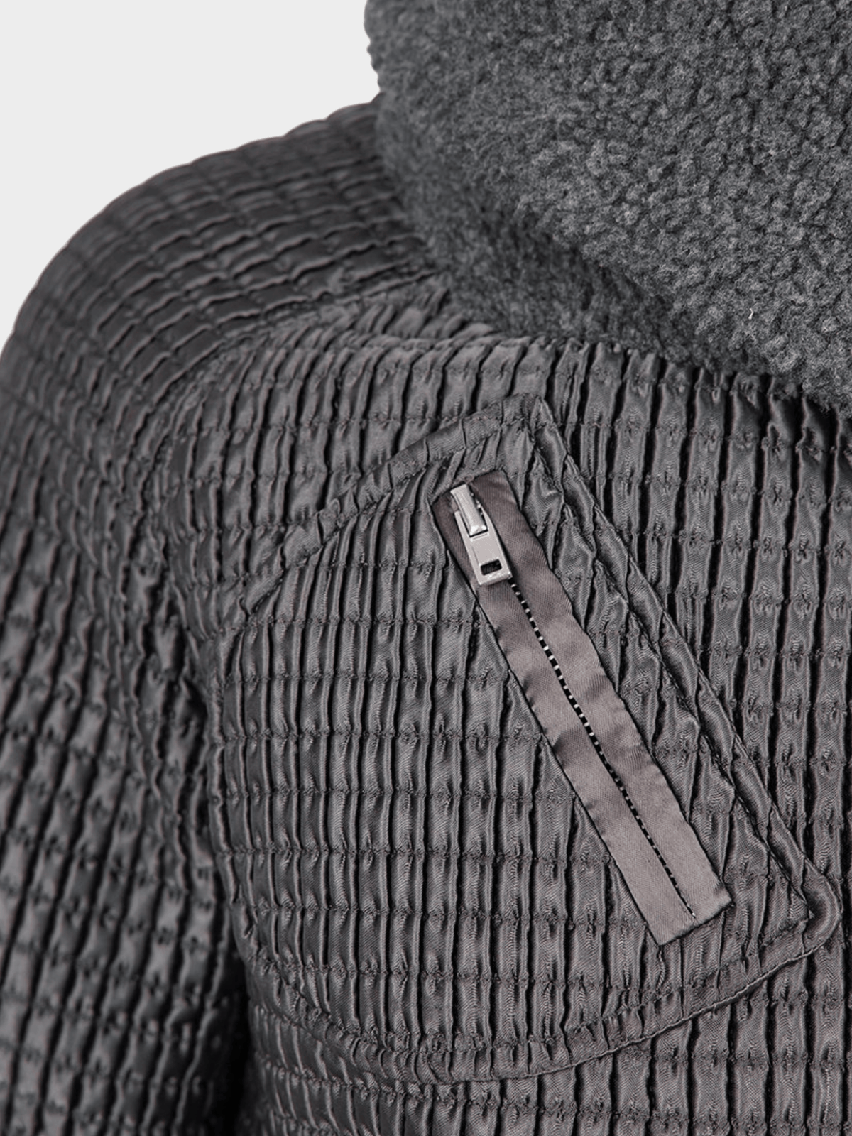 Miu Miu FW 2002 Runway Grey Plaid Zip Up Jacket
