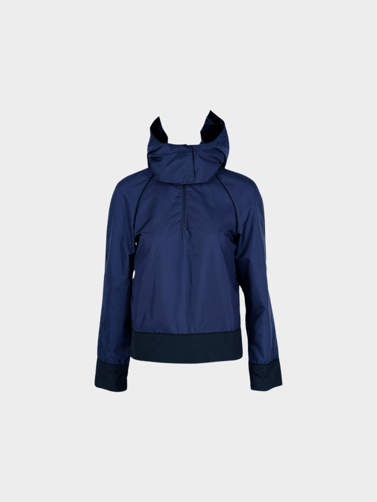 Miu Miu SS 1999 Navy Hooded Nylon Jacket